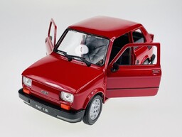 Welly Fiat 126P Ciemno Czerwony 1:21 Samochód Nowy