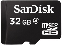 SanDisk microSDHC 32GB + Adapter SD