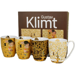 Komplet 4 kubków 350 ml Pocałunek Drzewo Gustav
