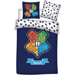 Harry Potter Komplet pościeli 100% bawełna, Hogwart, poszewka