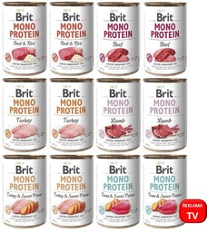 BRIT MONO PROTEIN MIX SMAKÓW 24x400g