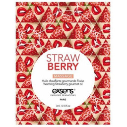 STRAWBERRY SACHET Warming gourmet massage oil (3 ml