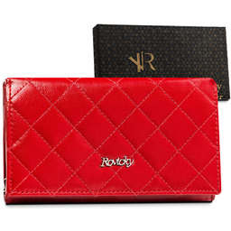 Pikowany portfel skórzany Rovicky [DH] R-RD-21-GCL-Q [DH]