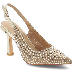 Alma En Pena Czółenka damskie, materiałowa cholewka ozdobne