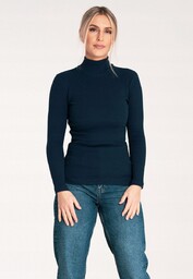 Elegancki damski golf bluzka - sweter golf damski
