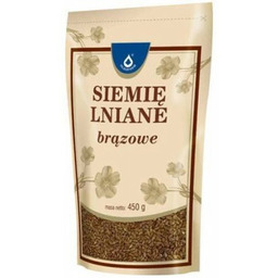 Siemię lniane brązowe Oleofarm - 450 g ->