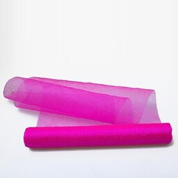 Bieżnik Crashorganza różowy - 28 cm szerokości -