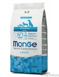 Monge Specjality Line Light Łosoś z ryżem 2,5kg
