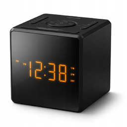 Philips TAR4500/10 radiobudzik Fm podwójny alarm Usb-c czarny