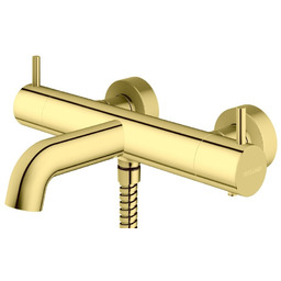 Kohlman Axel Gold bateria wannowa z termostatem złoty