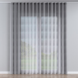 Firana na taśmie wave, szary, Delicate Premium