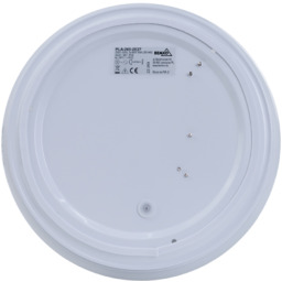 Plafoniera Plato 2xE27 IP44 mleczny klosz biała C37-PLA-285-2E27