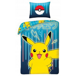Pościel Młodzieżowa 140x200 Pokemon Pikachu
