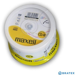 Maxell CD-R 700 MB 52x PRINTABLE CAKE 50