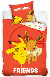 Pościel dziecięca Carbotex Pokémon Eevee i Pikachu, 140