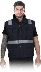 BEZRĘKAWNIK OCHRONNY OCIEPLANY REIS KORMORAN-STR; GRANATOWY (XXXL)