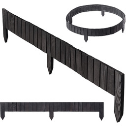 Płotek drewniany rollborder Ansjo obrzeże 115 x 10