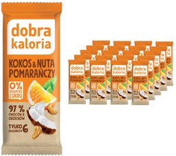 Baton owocowy kokos &amp; nuta pomarańczy Dobra Kaloria
