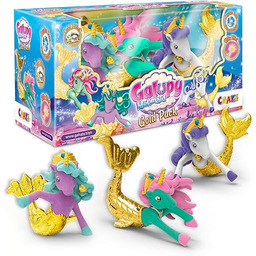 GALUPY Mermaid Gold Edition  3 figurki jednorożca
