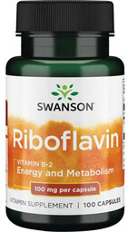SWANSON Riboflavin (Vitamin B-2) 100mg 100caps