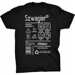 Szwagier Etykieta Koszulka Prezent Dla Szwagra