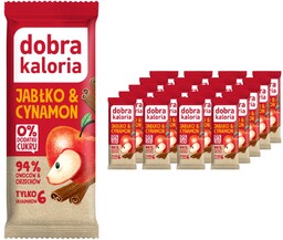 Baton owocowy jabłko &amp; cynamon Dobra Kaloria 20szt