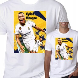 Koszulka Męska Kylian Mbappe Real Madryt Francja Prezent