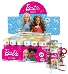 Bańki mydlane display 36 szt 60 ml Barbie