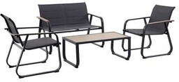 Zestaw ogrodowy Mesa sofa 2 fotele i stół