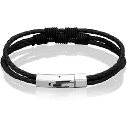 Bransoletka męska skórzana B-07