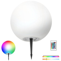 Kula ogrodowa LED RGB + 3000K 40cm solarna