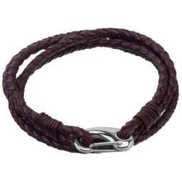 Bransoletka męska skórzana B-08