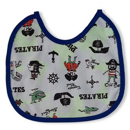 AKUKU Śliniak wiązany mały Pirat - granatowy A1640