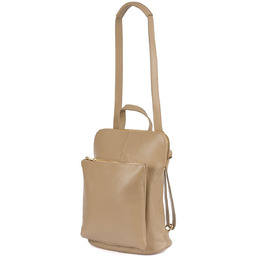 Skórzany Plecak Damski Torba 2W1 Elegancki A4 Włoski