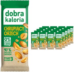 Baton owocowy chrupiący orzech Dobra Kaloria 20szt