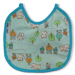 AKUKU Śliniak wiązany mały Miasto niebieski A1640