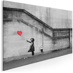 Banksy - Dziewczynka - nowoczesny obraz na płótnie