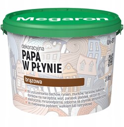 Papa dekoracyjna Megaron 3 l Brązowa