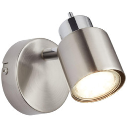 Brilliant Lampa ścienna Andres 74510/77 nad łóżko nikiel