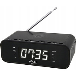 Radiobudzik Z Ładowarka Indukcyjna Bluetooth