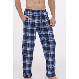 Spodnie męskie do piżamy długie Cornette 691/52 niebieskie