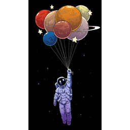 PUZZLE Kosmos Astronauta Planety A3 252 el