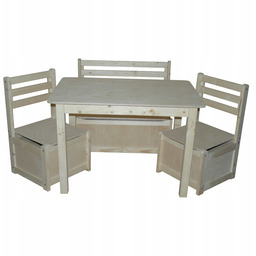 Stolik I Krzesełka Dla Dzieci 75/50 Ławka Ze