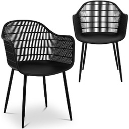 Krzesło kubełkowe ażurowe do domu restauracji 150kg 2