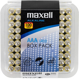 Maxell Baterie alkaliczne LR3 AAA box 100 sztuk