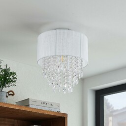 Lindby Ewelina lampa sufitowa szklana kurtyna