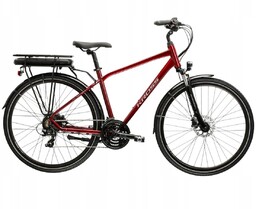 Rower elektryczny KROSS TRANS HYBRID rozmiar M Czerwony