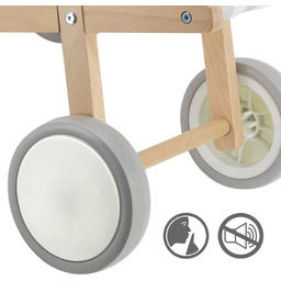 VIGA Drewniany Wózek Dla Lalek Spacerówka