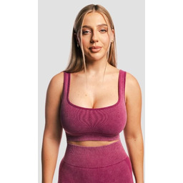 GymBeam Bezszwowy biustonosz sportowy Lift Plum