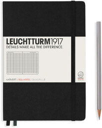 Notatnik Leuchtturm1917 Medium, notes w kratkę, A5, czarny